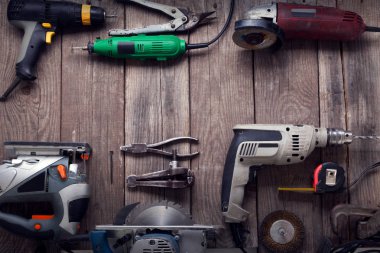 Elektrikli el araçlar (tornavida matkap gördüm jigsaw jointer) üst v