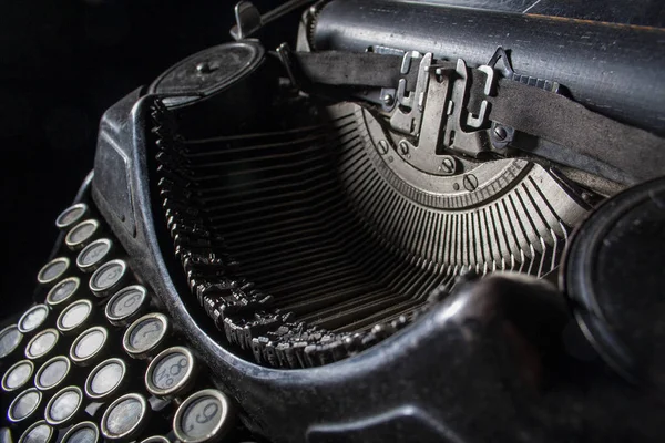 Antique, Vintage Typewriter Machine Κοντινό πλάνο Φωτογραφία. — Φωτογραφία Αρχείου