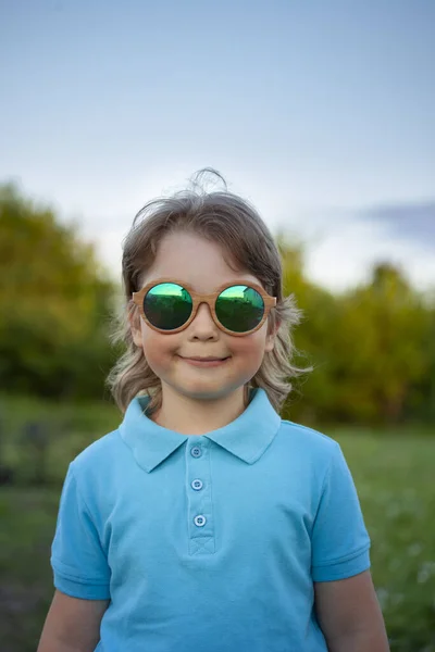 Feliz Óculos Sol Verão Livre — Fotografia de Stock