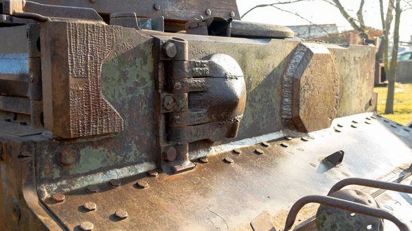 Armor Tank Second World War Rusty Armor War Destruction — Stock Photo, Image