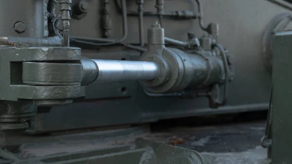 Mechanisms Wheels Armored Train Second World War German Battle Train — Stock Photo, Image