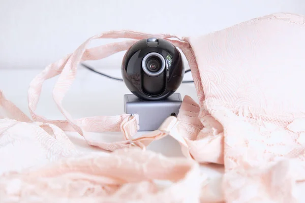 Webcam Oculta Ropa Interior Femenina Para Vigilancia Encubierta Casa Sistemas —  Fotos de Stock