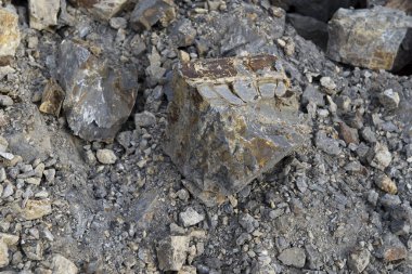 Madencilik, taş ocağında çalışmak için ekipman.