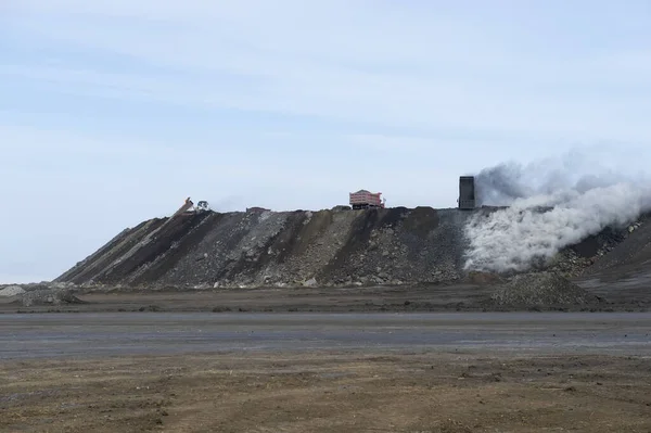 Extraction Minière Équipement Pour Exploitation Une Carrière — Photo