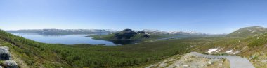 Lapland yataydan Saana düştü, Kilpisjarvi, Finlandiya Lapland, Finlandiya, Avrupa