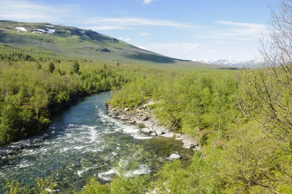 Národní Park Abisko, Švédsko, Evropa — Stock fotografie