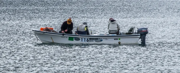 Les habitants et les touristes profitant des activités de navigation de plaisance au lac Chuzenji . — Photo