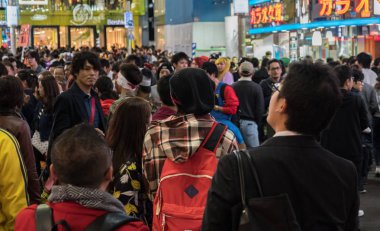 Cadılar Bayramı kutlama, Shibuya, Tokyo, Japonya