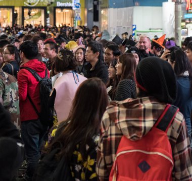 Cadılar Bayramı kutlama, Shibuya, Tokyo, Japonya