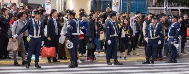 Cadılar Bayramı kutlama, Shibuya, Japonya