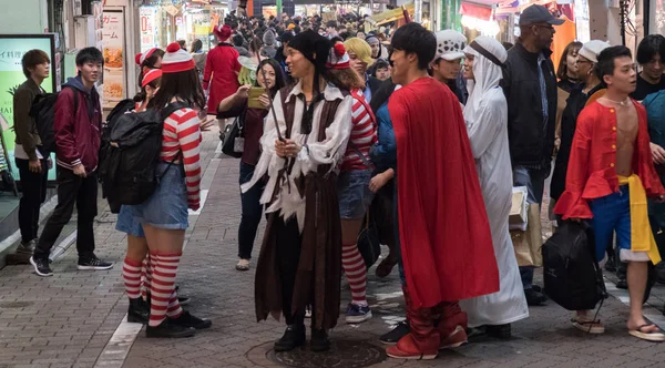 Halloween Celebration, Shibuya, Tokyo, Japan — Stock Photo, Image