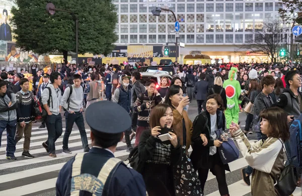 Cadılar Bayramı kutlama, Shibuya, Japonya