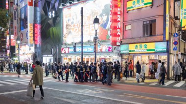Cadılar Bayramı kutlama, Shibuya, Tokyo, Japonya