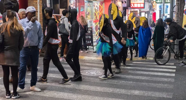 Perayaan Halloween, Shibuya, Tokyo, Jepang — Stok Foto