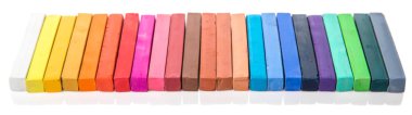 Çeşitli renk pastel tebeşir sopa