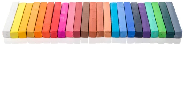 Diverse kleuren van krijt pastel stokken — Stockfoto