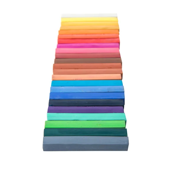 Various colors of chalk pastel sticks — Stock Photo, Image