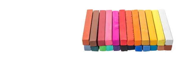 チョーク パステル棒の様々 な色 — ストック写真