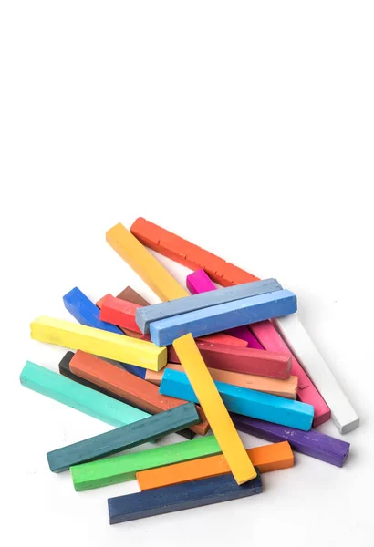チョーク パステル棒の様々 な色 — ストック写真