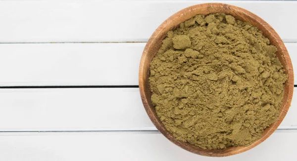 Super Food Hemp Powder — Stock Photo, Image