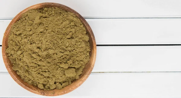 Super Food Hemp Powder — Stock Photo, Image