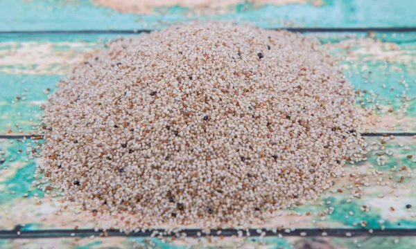 Super grano blanco teff — Foto de Stock