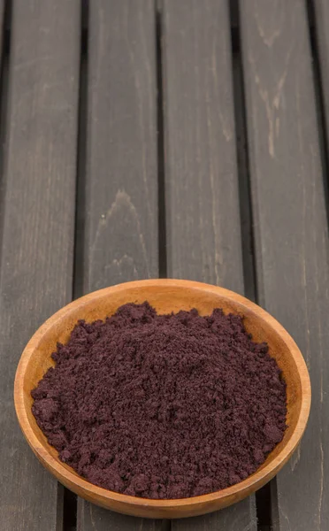 Acai berry polvere — Foto Stock