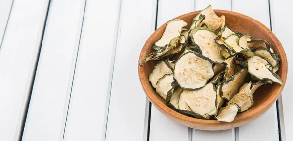 Gedroogde courgette In kom — Stockfoto