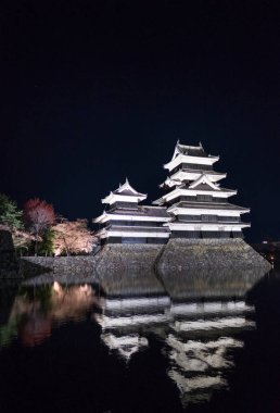 Geceleri Matsumoto Kalesi