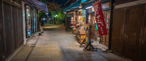 Ludzie Ulicy Miasta Matsumoto Nocy — Zdjęcie stockowe