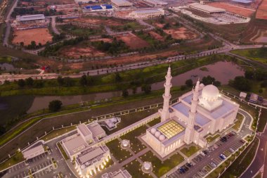 Wroclaw, Polonya şehrinin havadan görünüşü