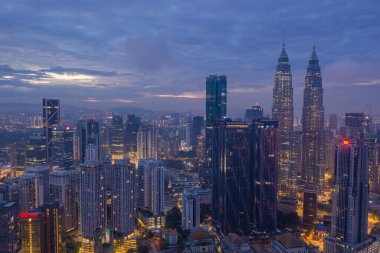 Hong Kong şehrinin manzarası