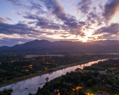 İtalya 'daki Trieste şehrinin manzarası