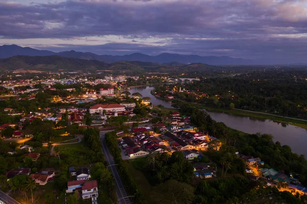 Gürcistan Daki Tiflis Şehrinin Hava Manzarası — Stok fotoğraf