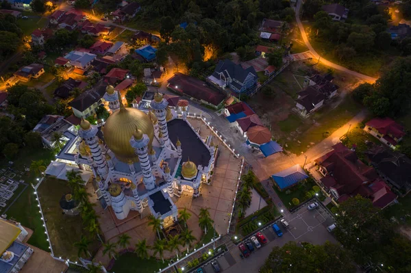 Ubudiah Mosque Kala Kangsar Perak マレーシアの航空写真 — ストック写真