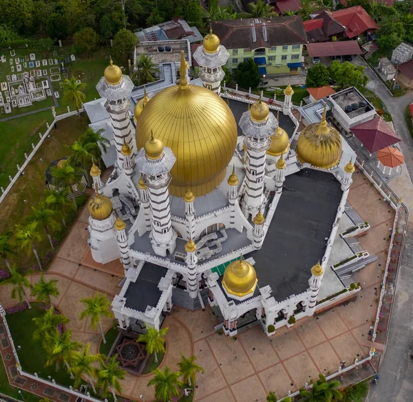 Vista Aérea Mesquita Ubudiah Kuala Kangsar Perak Malásia — Fotografia de Stock