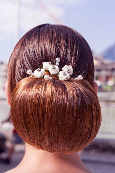 O penteado de noiva mais bonito ! — Fotografia de Stock