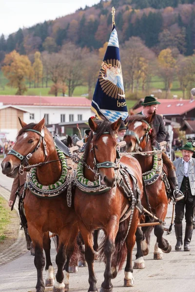 Hundham Baviera Novembro 2017 Todos Anos Primeiro Sábado Novembro Procissão — Fotografia de Stock