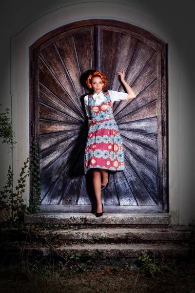 Dirndl Africaine Different Cultures Customs Come Together Take New Look — 스톡 사진