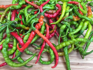 arka plan olarak renkli biber