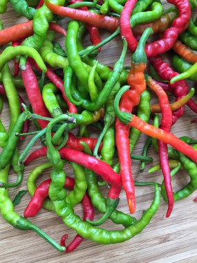 arka plan olarak renkli biber