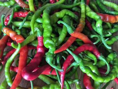 arka plan olarak renkli biber