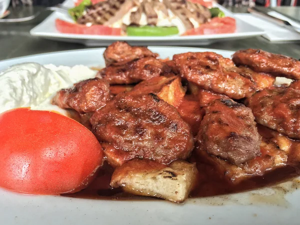 Kebab turco con albóndigas — Foto de Stock