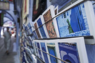 Ünlü mavi Chefchaouen Kuzey Fas.