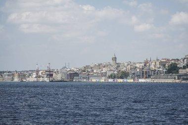 Istanbul Panoraması Türkiye'de Deniz Manzaralı.