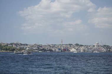 Istanbul Panoraması Türkiye'de Deniz Manzaralı.