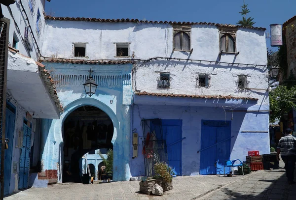 Ciudad azul de Chefchaouen en el norte de Marruecos . — Foto de Stock