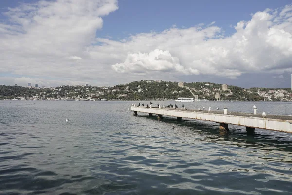 Türkiye'de Istanbul 'un Anadolu Yakası görünümünden Rumeli Hisarı