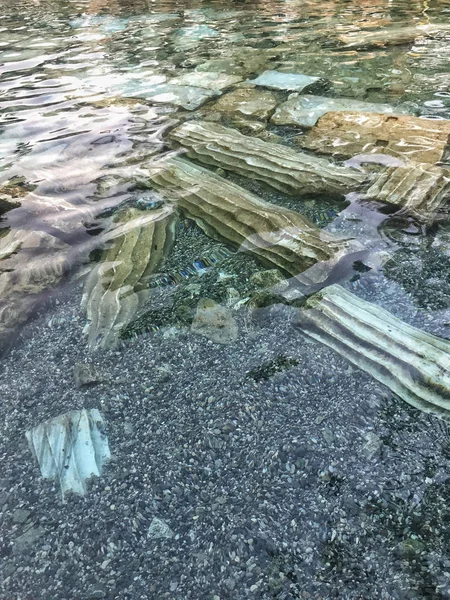 Piscina antiga Pamukkale na Turquia — Fotografia de Stock