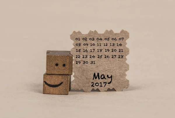 Calendário para maio de 2017 — Fotografia de Stock